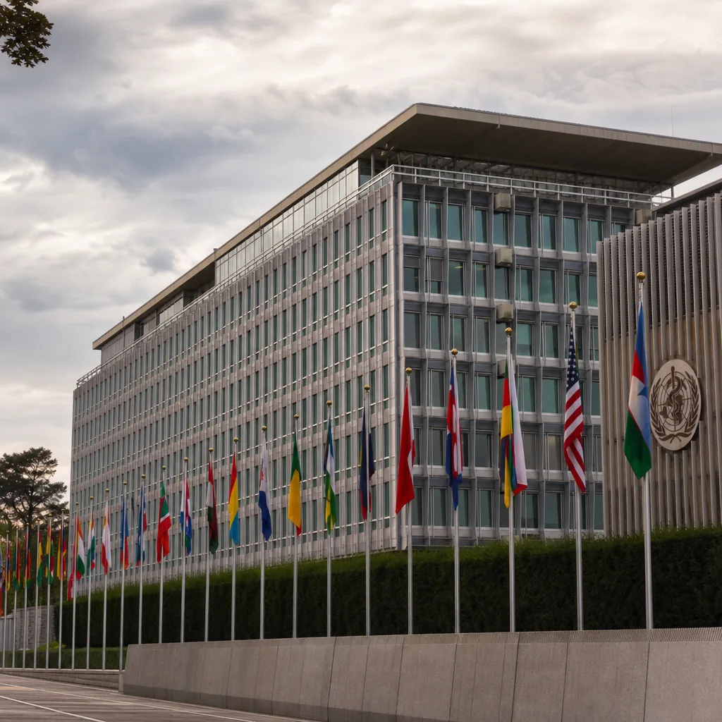 Sede dell'Organizzazione Mondiale della Sanità a Ginevra, governance sanitaria internazionale
