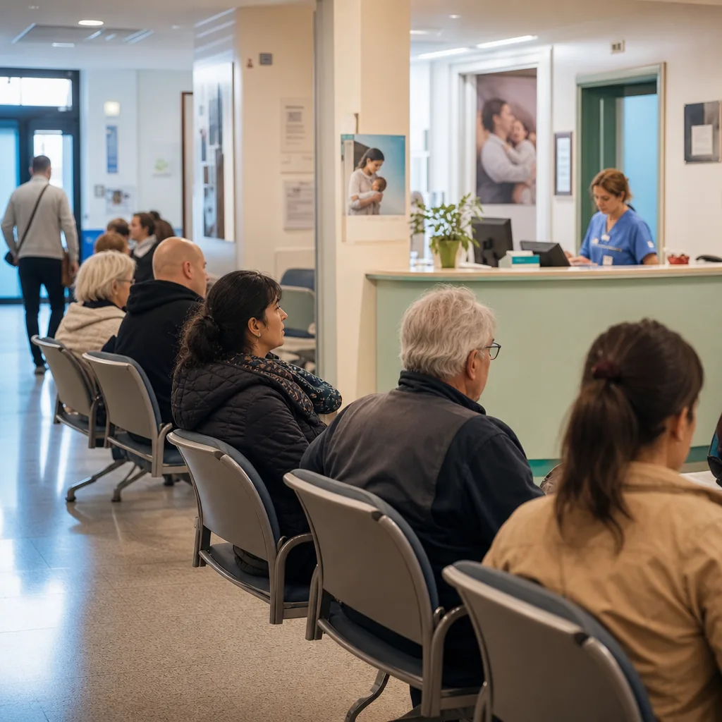 Sala d'attesa ospedale pubblico italiano