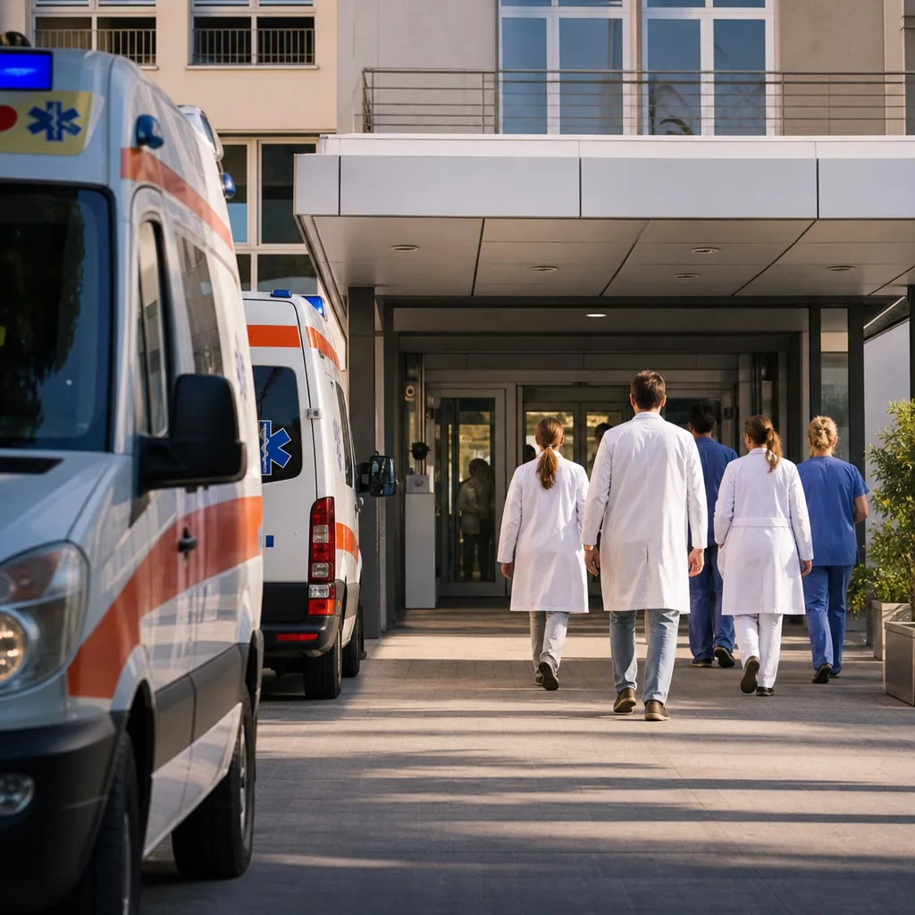 Operatori sanitari in un ospedale del SSN italiano